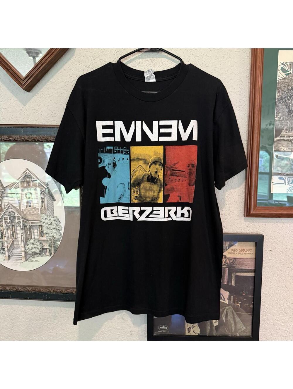Eminem 2013 Original Tour Berzerk Rare Rap Black Hip Hop Shirt Size Men’s Large